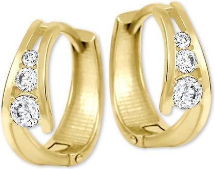 Image du produit Brilio Bagues d'oreilles en or avec zircons 239 001 00800