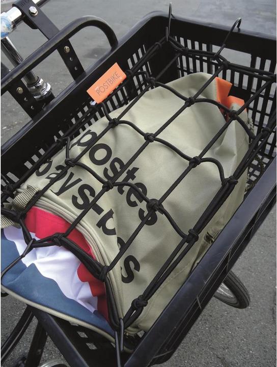 Actual product image IWH Filet à bagages pour vélo 30 x 30 cm (Luggage carrier bag)