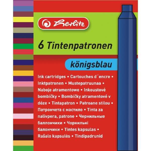 Image du produit Herlitz Cartouche d'encre, bleu royal (Encrier, Bleu)