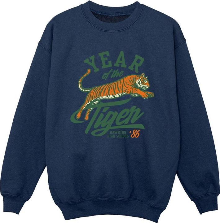 Netflix Stranger Things Hawkins Year of The Tiger 86 Sweatshirt Jungen