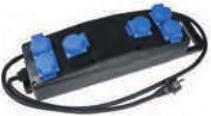Image du produit Bachmann Câble d'extension d'alimentation - IEC 60309 16A (M) (6 x, CEE 7/3, 2 m)