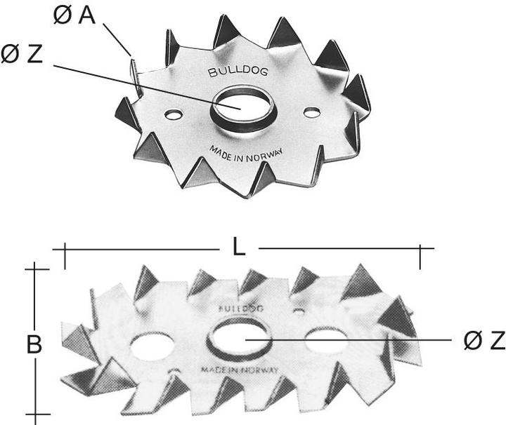 Actual product image Bulldog Wood connector (Log connectors, 150 pcs.)