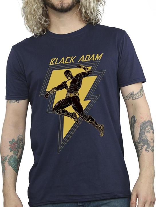 Produktbild Black Adam Golden Bolt Brust TShirt (4XL)