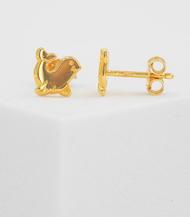 Actual product image Muau Stud earrings (Yellow gold)