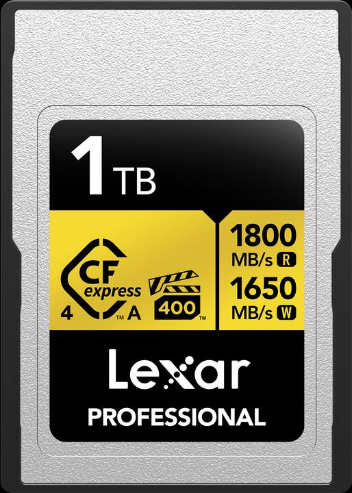 Produktbild Lexar 1800MB/s CFexpress 4.0 A 1TB Gold (1000 GB, CFexpress Typ A)