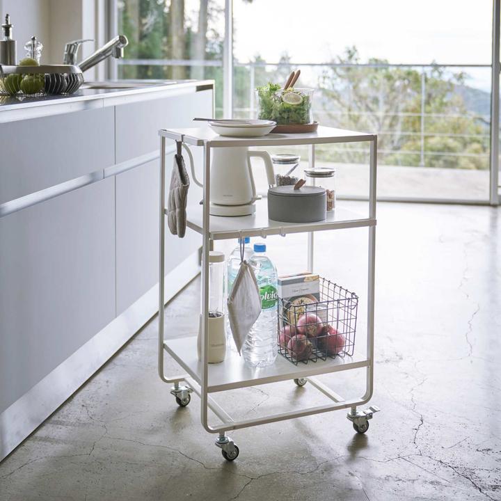 Image du produit Yamazaki Küchenwagen - 3 Level - Turm - Weiss (4918)