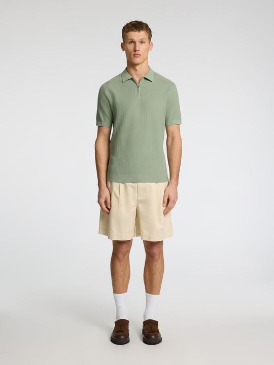 Actual product image Selected Homme Slhcran Ss Knit Structure Half Zip Polo (XXL)