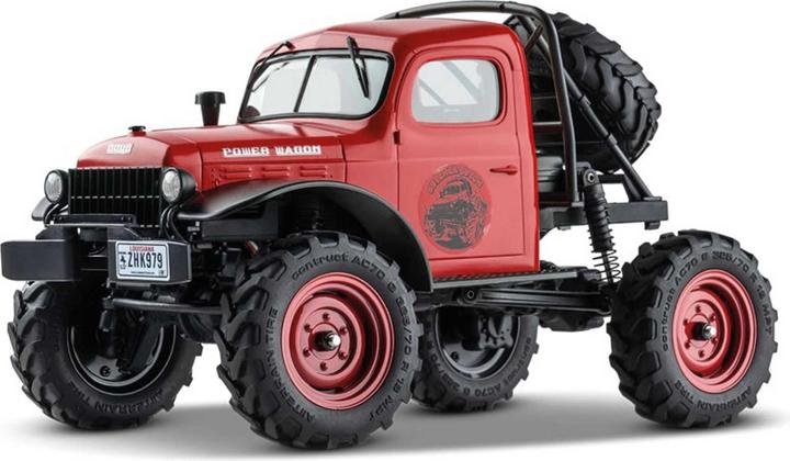 FMS FCX24 Power Wagon Mud-Racer 1:24 rood - RTR 2,4GHz (RTR Gereed voor gebruik)