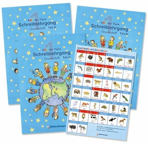 Actual product image ABC der Tiere 1 - Schreiblehrgang (German, Rosemary Handt, Klaus Kuhn, Heike Treiber, 2016)