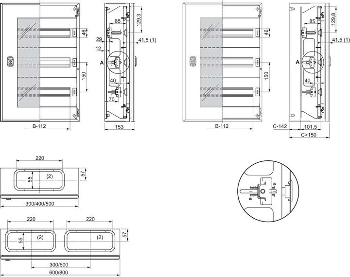 Immagine prodotto Schneider Electric Copertura per distributori automatici 4 file.112Md 800x600 NSYDL