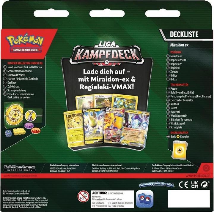 Actual product image Pokémon KP04 Karmesin&Purpur Miraidon EX Build & Battle Stadion *Deutsche Version* (German, Build & Battle Box)