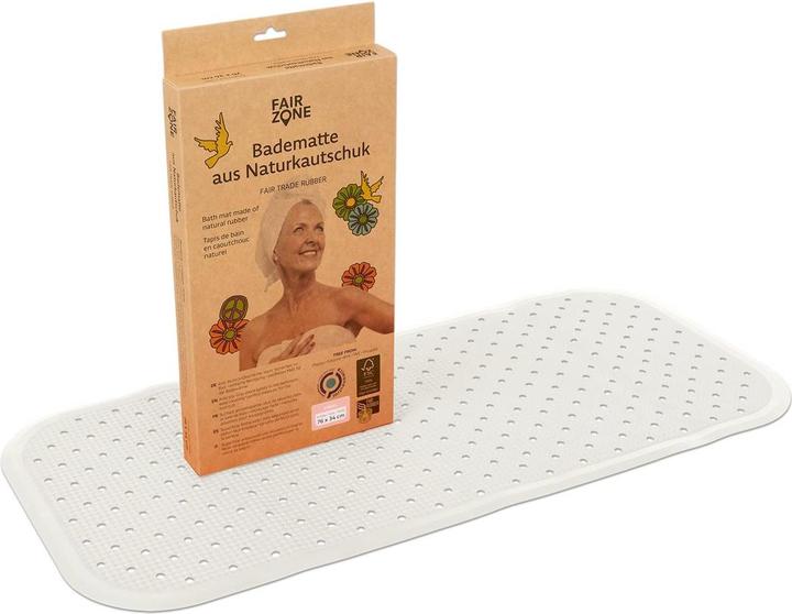 Produktbild Fair Zone Badematte Perlweiss (76 x 34 cm)