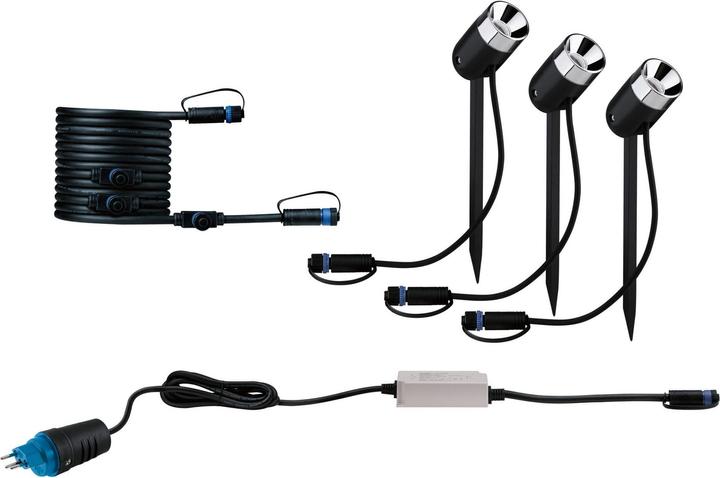 Image du produit Paulmann Kit de démarrage Outdoor Plug & Shine Pike (340 lm, IP65)