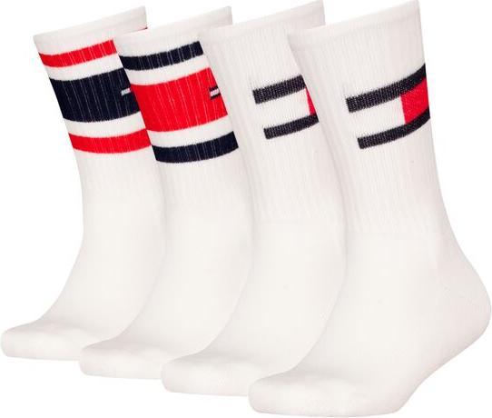 Produktbild Tommy Hilfiger Th Kids Sock 4p Flag & Sport Stripe (4er Pack, 27 - 30)