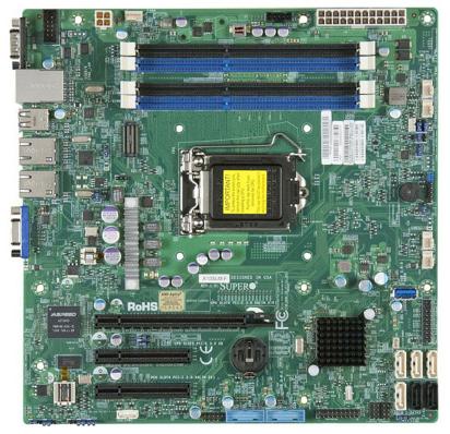 Actual product image Supermicro X10slm-F (LGA 1150, Intel C224, mATX)