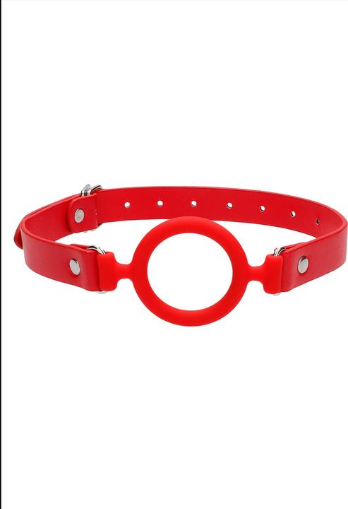 Immagine prodotto Ouch! Gag ad anello in silicone - con cinghie di cuoio