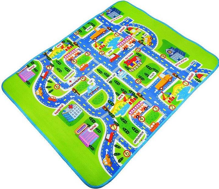 Image du produit Ikonka Tapis en mousse pédagogique pour enfants Rue 160x130cm (160 x 130 cm)