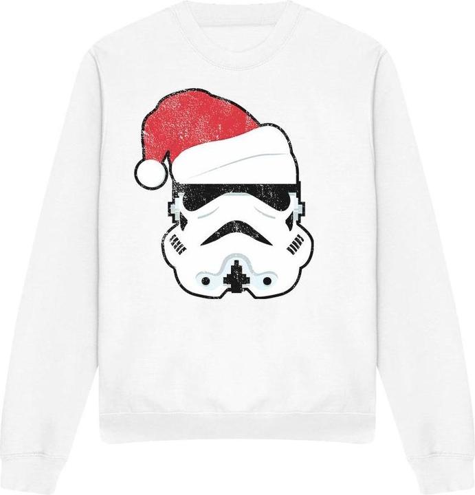 Actual product image Star Wars Unisex Adult Stormtrooper Santa Christmas Sweatshirt (L)