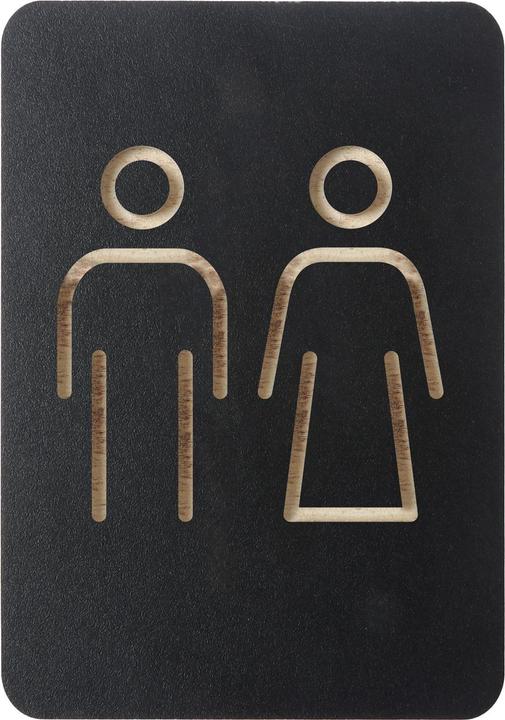 Image du produit Europel Pictogramme "WC hommes & femmes", noir