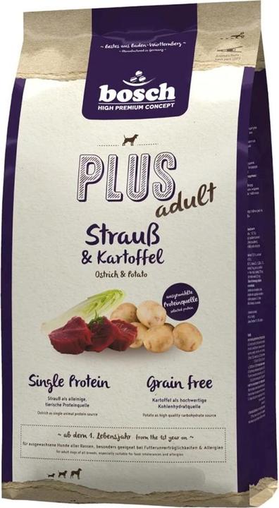 Actual product image Bosch Petfood High Premium PLUS Dry Food Grain Free Ostrich & Potato (Adult, 1 pcs., 2500 g)