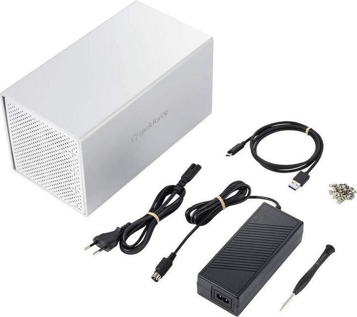 Productafbeelding Renkforce RF-5587610 SATA harde schijf behuizing 2,5 inch, 3,5 inch USB-C® 5Gbps (2.5", 3.5")