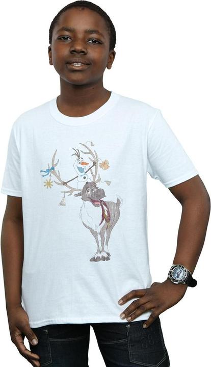Image du produit Disney - T-shirt FROZEN SVEN AND OLAF CHRISTMAS ORNAMENTS - Garçon (116)