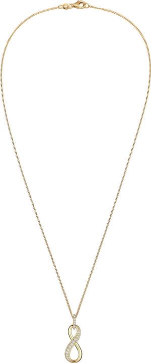 Image du produit Elli Collier Infinity For Ever symbole zirconium 925 argent (Zircone, Argent sterling 925, 45 cm)