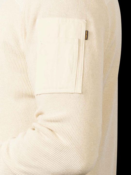 Produktbild Pme Legend Half Zip Pullover Cotton Knit Bone White (3XL)