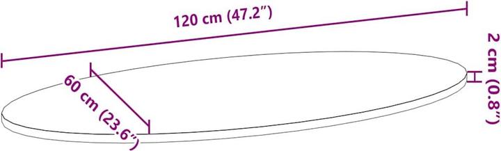 Image du produit VidaXL Lyndsie (120 x 60 x 2 cm)