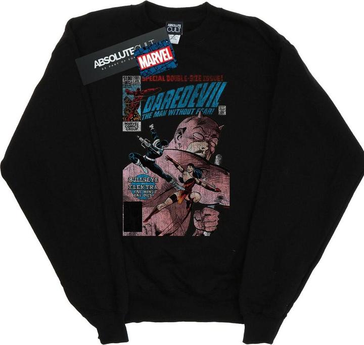 Image du produit - Sweat DAREDEVIL DISTRESSED BULLSEYE VS ELEKTRA COVER - Femme (XL)