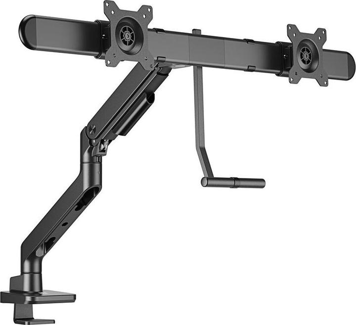 Actual product image Dual monitor arm office premium, with gas spring, crossbar (32")