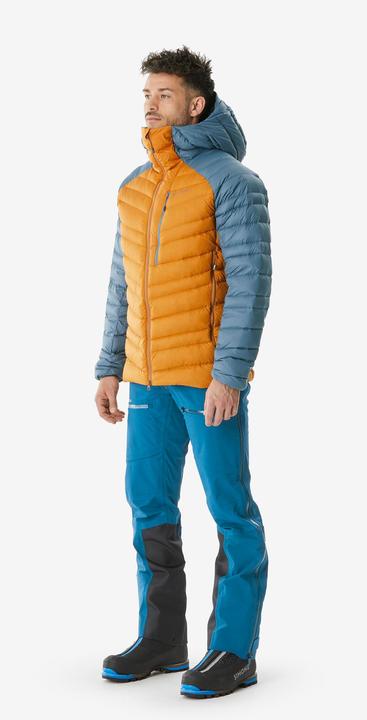 Actual product image Simond Men's mountaineering down jacket Ochre - Grey (XL)