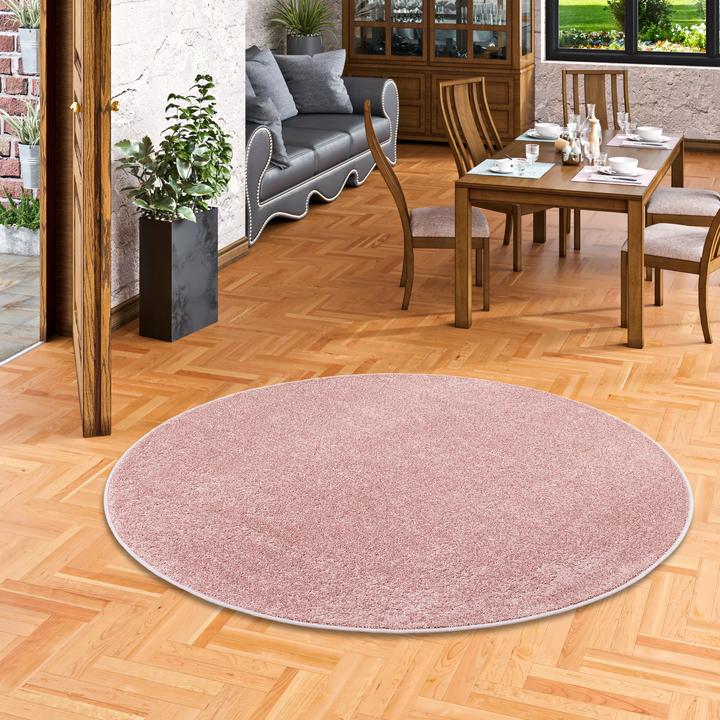 Produktbild Snapstyle Hochflor Velours Teppich Luna Rund (Ø 200 cm)