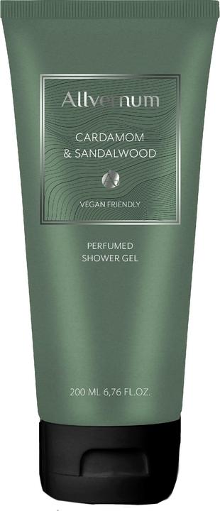 Actual product image Allvernum Men Scrub Shower Gel Cardamom & Sandalwood 200ml (200 ml)