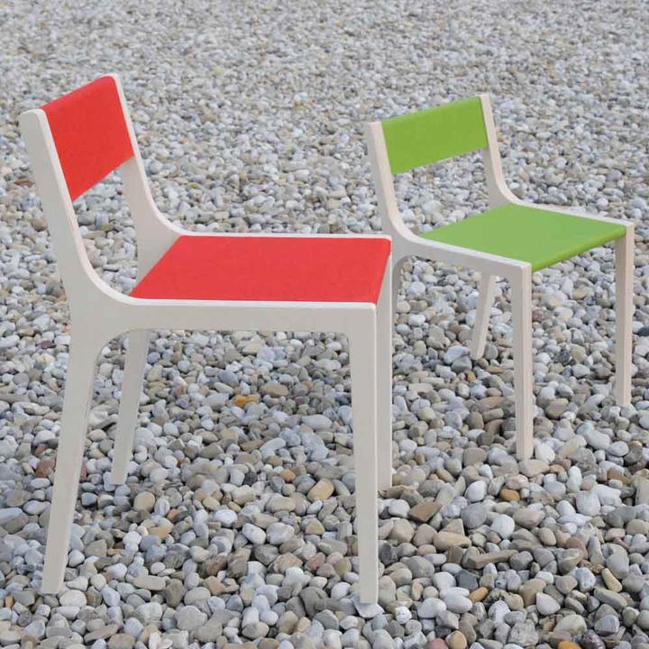Actual product image Sirch Sibis children's chair Slawomir red felt (Children sofa)