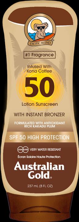 Australian Gold Bronzer instantané (Lotion solaire, SPF 50, 237 ml)
