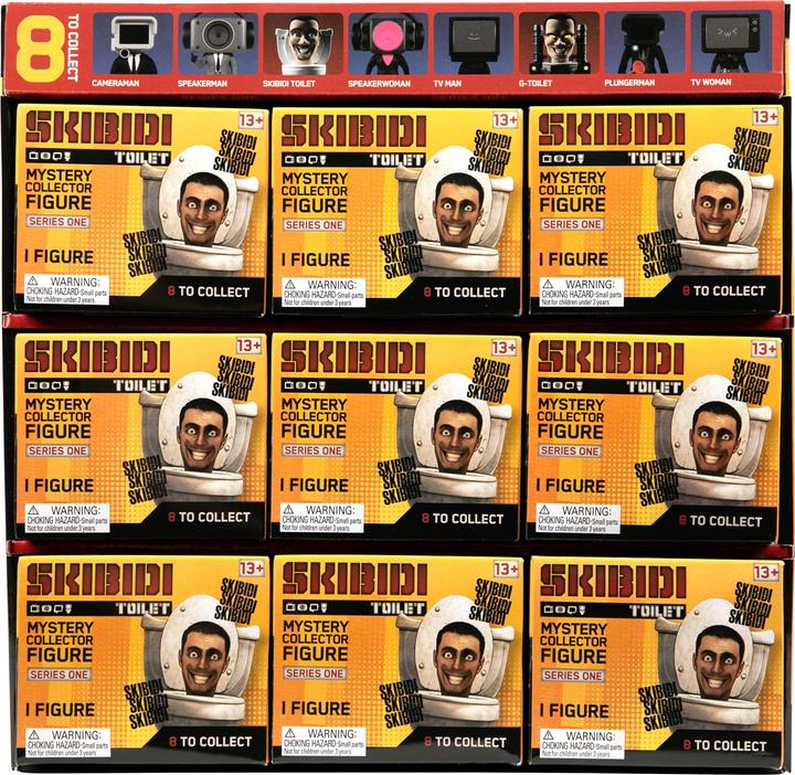 Actual product image Skibidi Toilet SKIBIDI Large mystery figures in PDQ