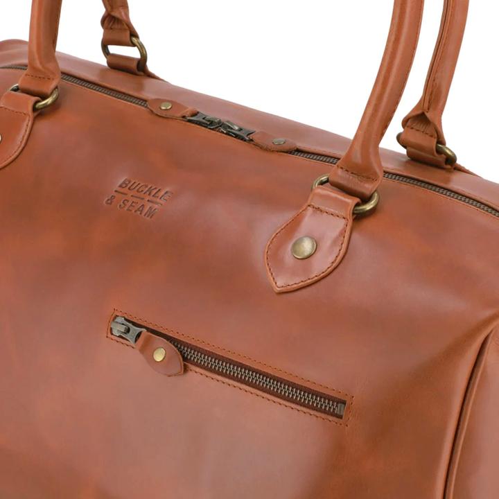 Actual product image Buckle & Seam Leather weekender Linwood Cognac / (37 l)