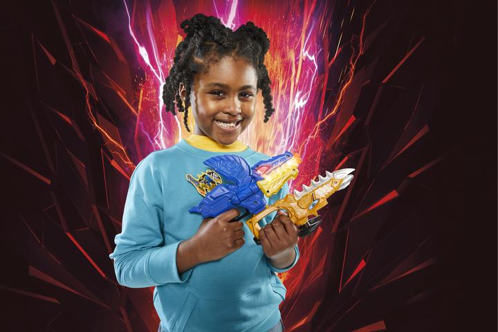 Actual product image Power Rangers Dino Fury Gold Fury Blade