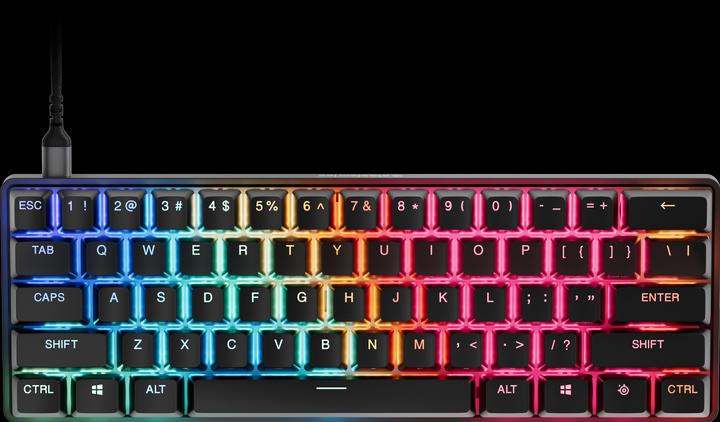 Produktbild SteelSeries Apex Pro Gen 3 Mini (schwarz, DE-Layout, OmniPoint 3.0) (DE, Kabelgebunden)