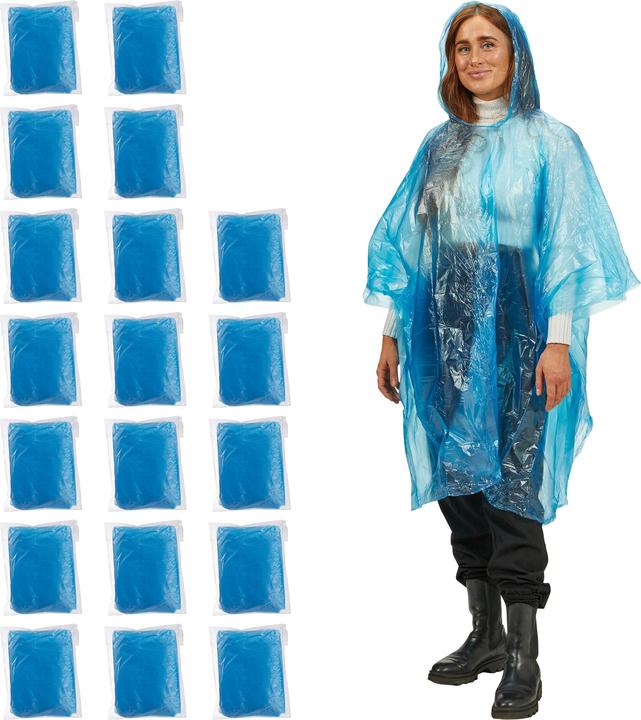 Produktbild Relaxdays Regenponcho (One Size)