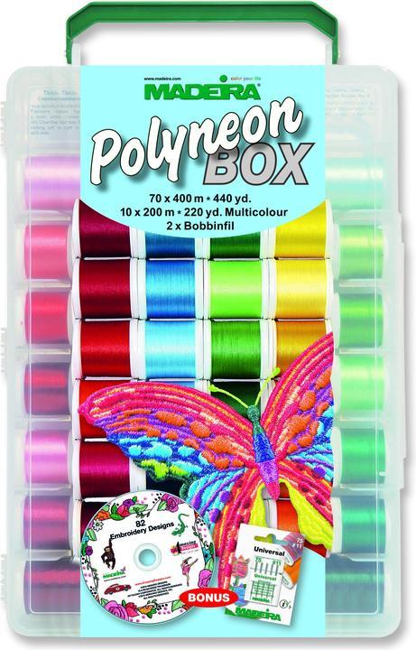 Actual product image Madeira Embroidery thread Polyneon 40 suitcase (400 m)