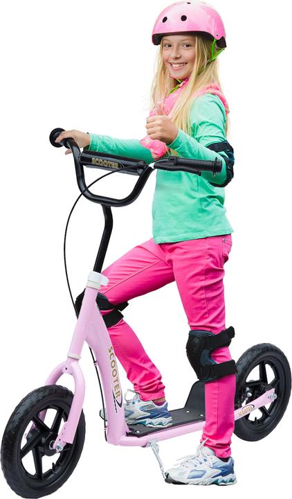 Image du produit Homcom Trottinette Antidérapante, support de vélo en métal pour le stationnement
