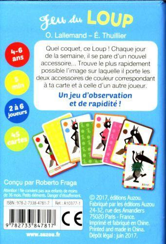 Image du produit Auzou France Jeu du loup : le loup qui voulait changer de couleur (4-6 ans) (Français)