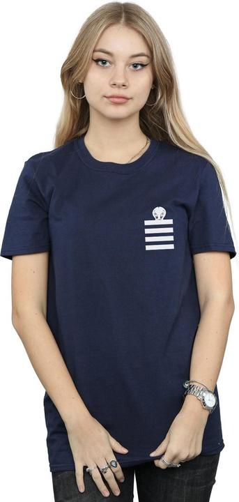 Image du produit Looney Tunes - T-shirt TWEETY PIE STRIPED FAUX POCKET - Femme (XL)