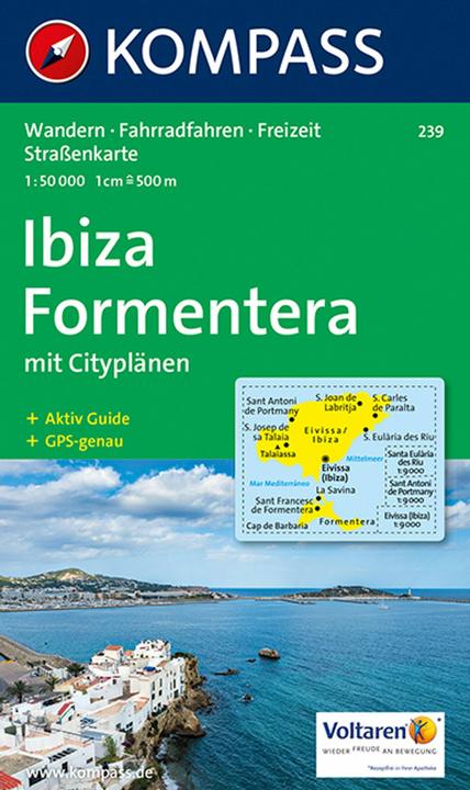 Actual product image KOMPASS Hiking Map Ibiza, Formentera