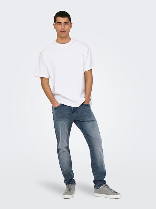 Actual product image Only & Sons ONSWEFT Mittlere Taille Normal geschnitten Jeans Slim Fit Jeans (W31/L32)