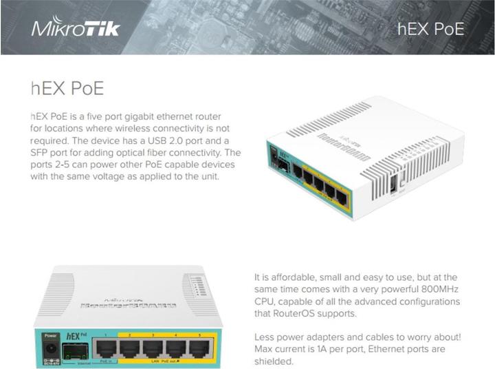 Image du produit MikroTik RB960PGS : Routeur 5 ports PoE+.