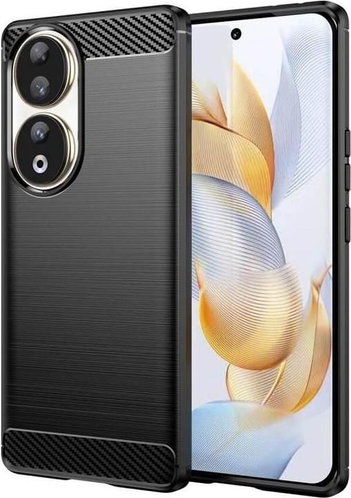 Immagine prodotto Cover-Discount Honor 90 - Custodia in metallo effetto carbonio nero (Honor 90)