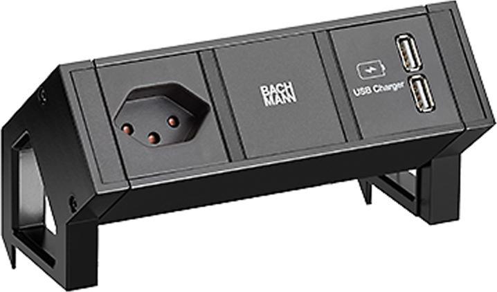 Produktbild Bachmann DESK2 1xCH 90° USB Charger (1 x, Typ 13, 0.20 m)